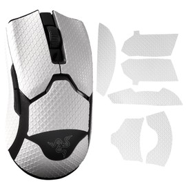 IMMOENUC Mouse Grip Tape, Suitable for Viper V2 Pro Mouse, Anti-Slip Tape, PVC Material Seal, Sweat Absorption, Anti-slip Skin (White)