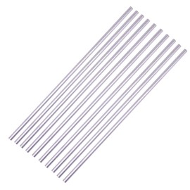 VERNUOS 10 Pieces 1/4" Aluminum 6061 T6511 Round Rod Solid Extruded Rod 12" Long & .25" Diameter