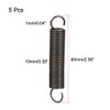 sourcing map 5Pcs Extended Tension Spring Wire Dia 0.04", OD