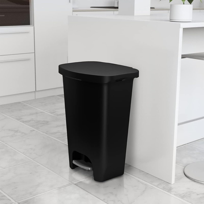 Glad 13 Gallon Trash Can | Plastic Kitchen Waste Bin