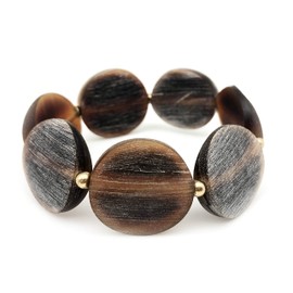 ANJU JEWELRY Omala Collection Up-Cycled Horn Stretch Bracelet