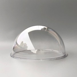 4.2 Inch Polycarbonate PC Material Indoor/Outdoor CCTV Replacement Clear HD Camera Lens Protection Cap Camera Dome Housing Security CCTV Camera Dome Cover Size 114x59.18mm