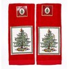 Spode Christmas Tree Kitchen Towel - Set of 2 (Red