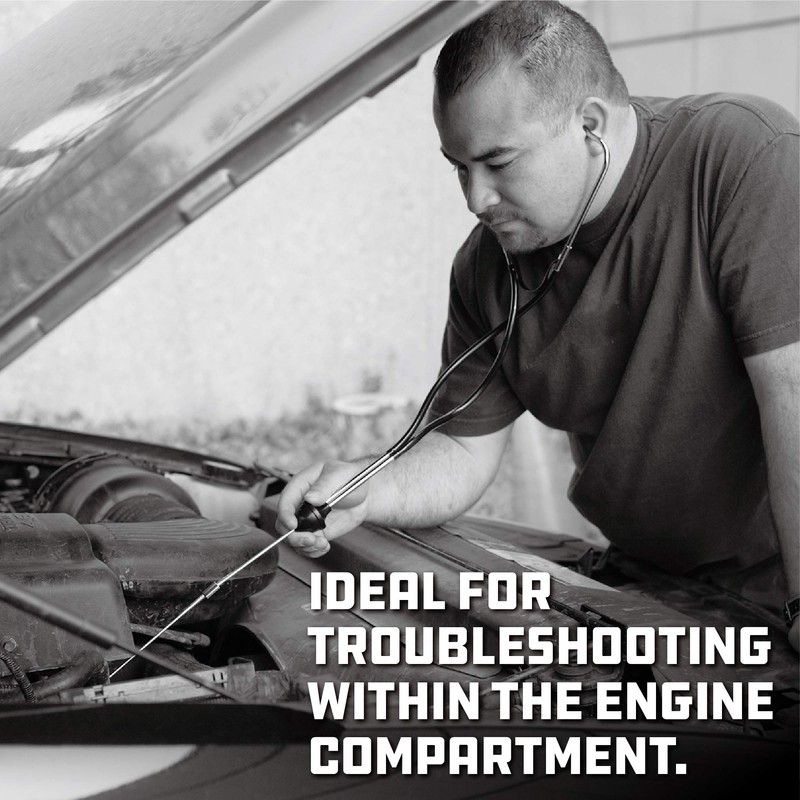 Powerbuilt Automotive Mechanic's Stethoscope Engine Diagnostic Tool, Engine Issue Detection