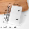 Sentyo Binder Notebook, A7, Mini Seal Pad, 10 Sheets, Transparent,