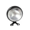 5.5" Motorcycle Headlight Front Round Visor Light Lamp Black/Chrome For