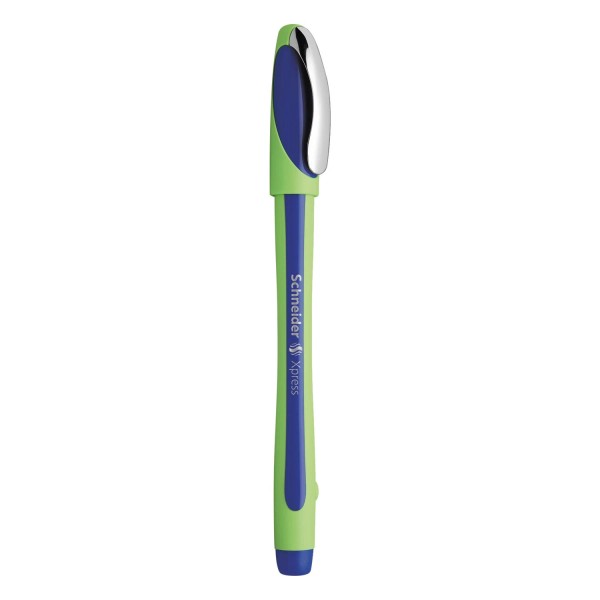Stride Schneider Xpress Fineliner Pen 0.8mm Needle Tip Blue 10/Box