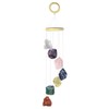 moonsix 7 Crystal Raw Stones Wind Chime for Home Garden