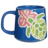 Cape Shore 16oz Stoneware Glazed Artisan Mug (Turtle & Flower)