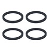 4 Pcs Silent Crossover Rings Rubber Shock Absorber Silencer Ring