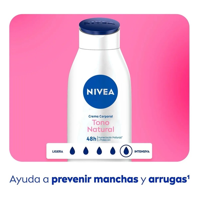 Nivea Crema Corporal Humectante Aclarado Natural 400