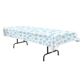 Beistle Snowflake Plastic Tablecover