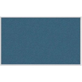 Ghent's Vinyl 3' x 4' Bulletin Board with Aluminum Frame in Ocean Blue