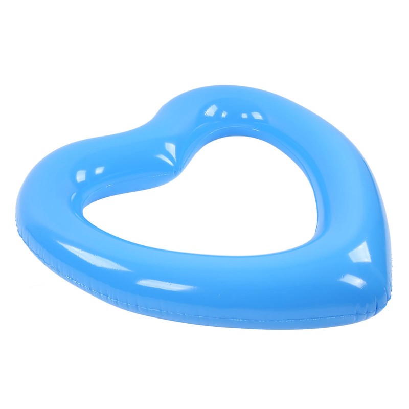 Heart Shaped Swimming Circle 120cm Thick Tear Resistant PVC Material