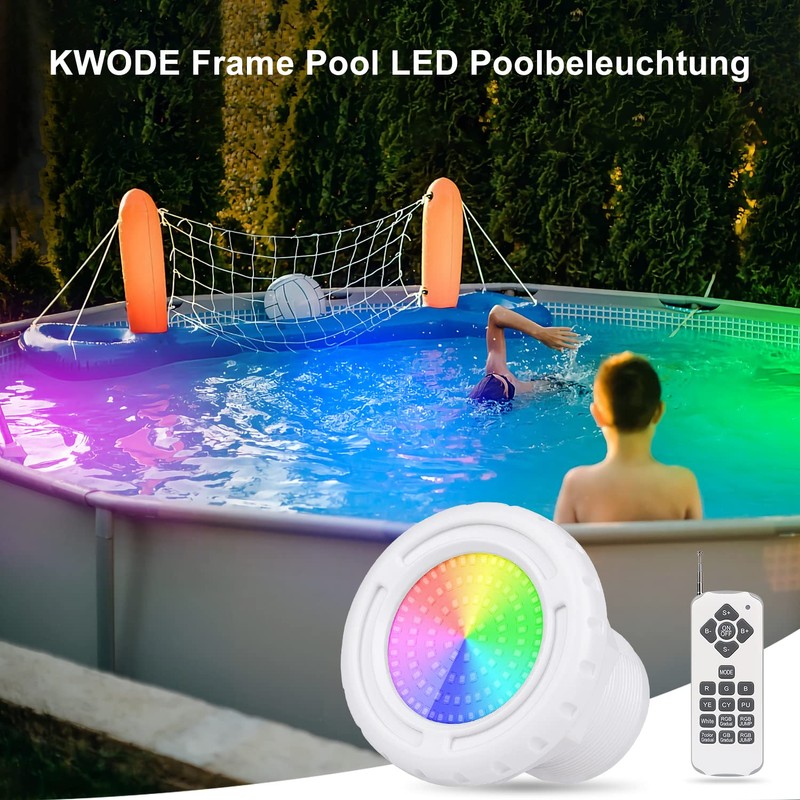 KWODE LED Underwater Pool Lighting for Above Ground Pool, 12