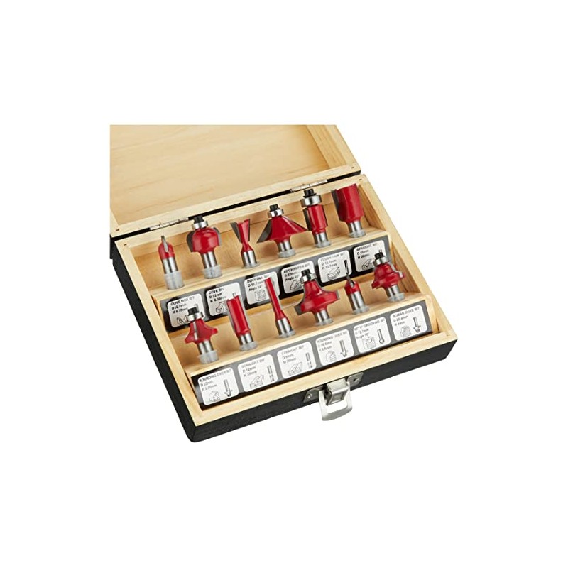 Meister Milling Cutter Set 12 Pieces - For Woodworking -