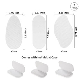 PYD Life 9 Pack Sublimation Glass Foot File Blanks,Reusable Foot Scrubber Dead Skin Remover,Nano Crystal Foot Scrubber Dead Skin Remover with Protective Case,Perfect Gifts for Beauty Enthusiasts