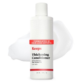Keeps Hair Loss Conditioner For Men - Mens Conditioner for Fuller, Thicker Looking Hair - Thinning & Hair Growth Product - DHT Blocker - Infused with Biotin, Caffeine & Saw Palmetto - 8 oz