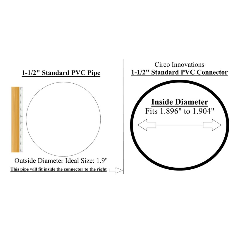 PVC- 5 way X -1½" (Furniture Grade White)