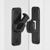 KOVOSCH Black Sliding Barn Door Lock, 90/180 Degree Flip Gate