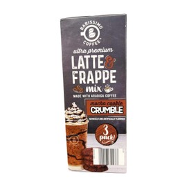 Latte Frappe Mix, 3 Packets Makes 3 Drinks, 16oz Each, Arabica Coffee & Cookie Crumbs Flavoring, 8.46oz