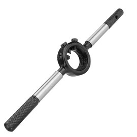 PRAZTECH® Die Stock Holder Round Dies | Easy cutting of external threads | All steel construction | Heavy-duty set screws (Die Size : 1 1/2")