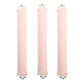 Tiardey 3 Pieces Hair Rollers Set for Long Hair Overnight Heat Free Curlers Soft Satin Sleeping Curler Set for DIY Hair Styling Tools (Pink)