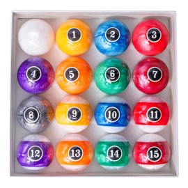 GSE GAMES&SPORT EXPERT 2 1/4" 4.3 Ounces in Weight Billiard Table Pool Ball Set - Pearl Style