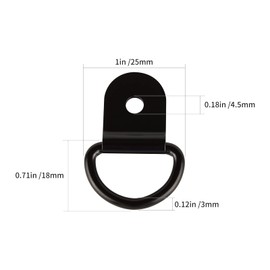 VinBee 40 Pack D-Ring Tie Downs, D-Rings Anchor Lashing Ring for Loads on Trailers Trucks RV Campers Vans ATV SUV Boats Motorcycles etc Vehicles Heavy Duty Tie Down Ring with Mounting Bracket