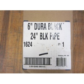 Simpson Duravent 1624 Stove pipe 6"x24" - Black