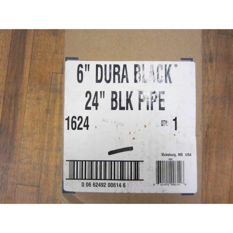 Simpson Duravent 1624 Stove pipe 6"x24" - Black