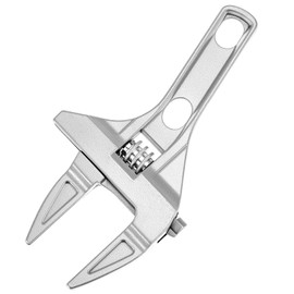 QWORK Adjustable Wrench, 0.24"-2.68" Large Opening Bathroom Spanner, 7.87 Inch Universal Activity Wrench