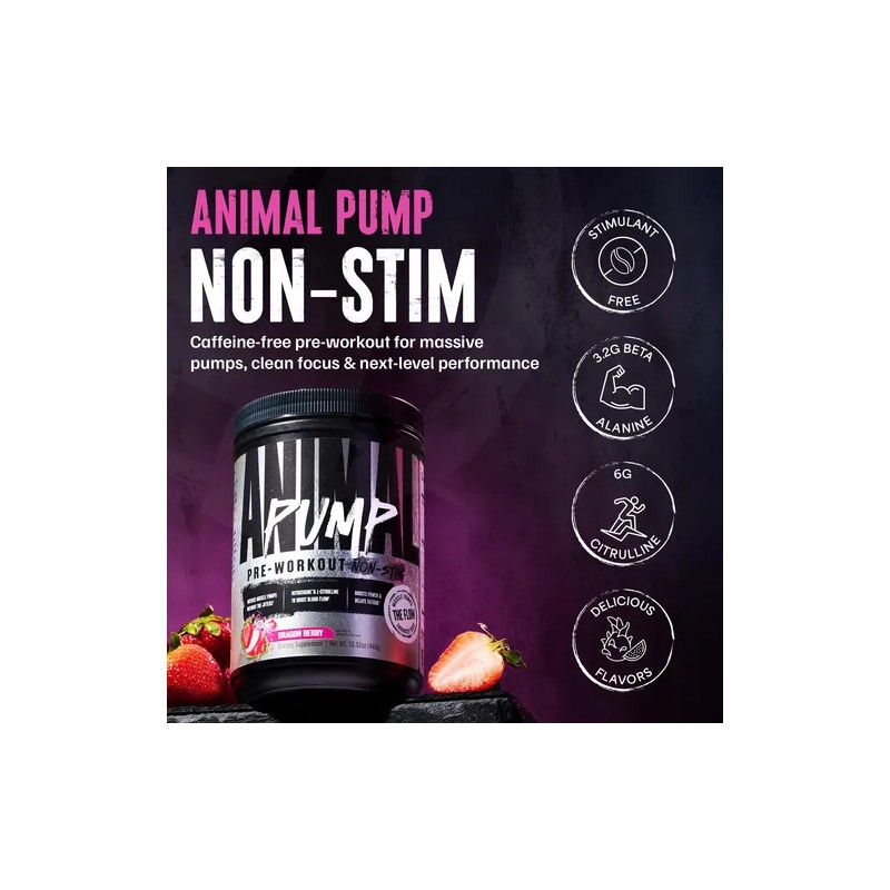 Animal Pump Ns Pre-entrenamiento Sin Cafeína 440g