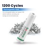 AAA Battery Charger with 16Pack AAA 800 Rechargeable Batteries, 8