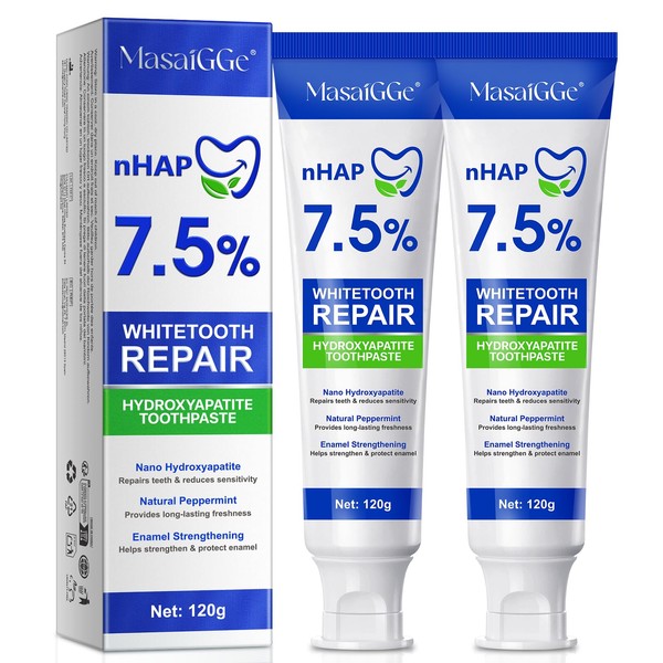 Hydroxyapatite Toothpaste, 7.5% Hydroxyapatite Enamel Care Toothpastes, Nano Hydroxyapatite Toothpaste