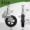 OK5STAR 8 Inch Scaffolding Wheels, Set of 4 Scaffold Caster