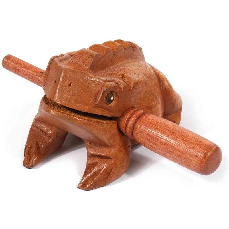[Karokak] Frog Musical Instrument, Wooden, Frog, Mini Guillo, Drum, Percussion,