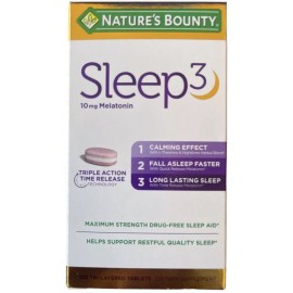 Nature’s Bounty Sleep3 10mg 120 tablets. EXP:8/2025
