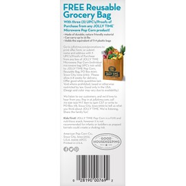 Jolly Time Simply Popped - Lightly Salted Microwave Popcorn, 3oz Sharing Bag, 6 Bags Per Carton (3 Ounce (Pack of 6))