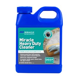 Miracle Sealants Miracle Heavy Duty Non-Acidic Cleaner, Tile & Stone Cleaner & Grout Haze Remover, Quart