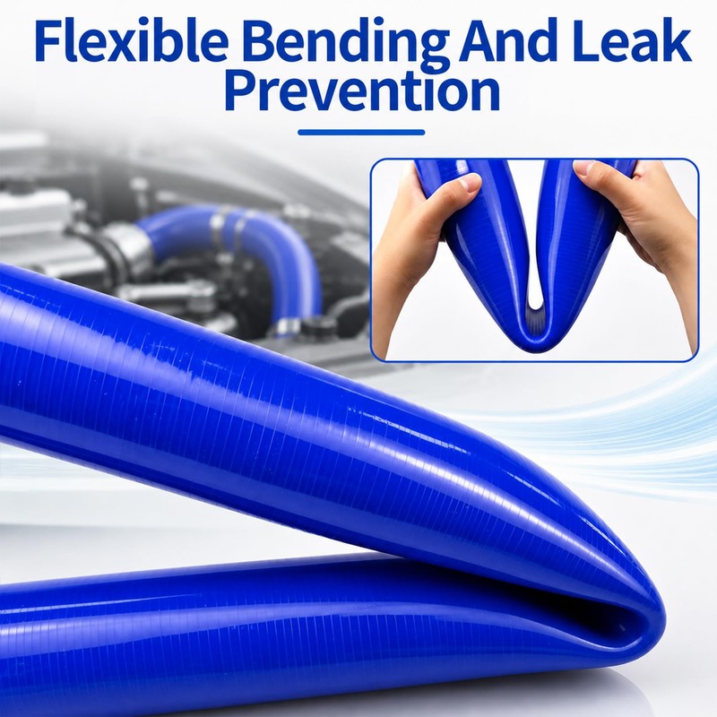 2.5" ID x 3 ft Silicone Radiator Coolant Hose, Blue