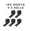 Gabri Professional Barber Neck Strips,5 x 100 Rolls Pack -