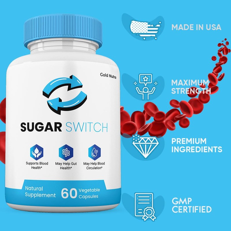 SugarSwitch Capsules, All Natural Supplement, SugarSwitch Pills, High Potency Formula