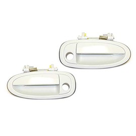 ADVANCE IGNITION Front Left and Right Outside Door Handle Pair Set of 2PCS Compatible with Toyota White 95-99 Avalon 040 Super II 1995 1996 1997 1998 1999