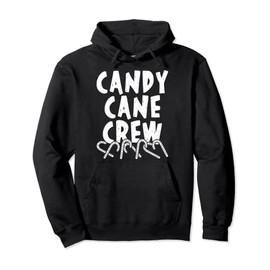 Candy Cane Crew Christmas Sweets Family Matching Costume Pullover Hoodie