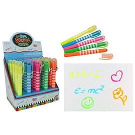 Cool School Wax Crayons Highlighter Pen