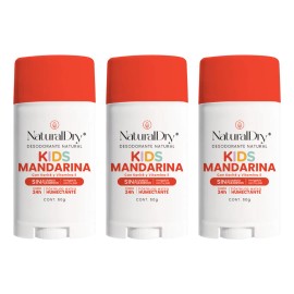 3 Desodorantes Niños En Barra Natural Unisex - Kids - Mandar Mandarina