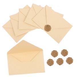 GRIRIW Retro Envelope Set 6pcs Vintage Envelopes Invitation Cards Budget Sheets Easy to Use