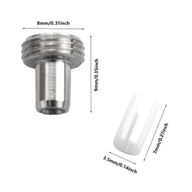 ZZHXSM 5 Sets Fiber Optic Cable Tester Accessories 5 7mm Ceramic Cores 5 Metal Nibs Red Light Pen Metal Nibs Pencil Red Light Source Repair Parts for Fiber Optic Visual Fault Locator