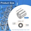 sourcing map Aluminum Wire Rope Stop Sleeve 5/16"(8mm) Crimping Loop